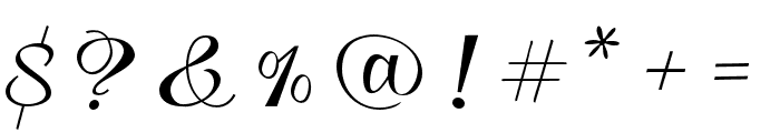 Netashia Script Font OTHER CHARS