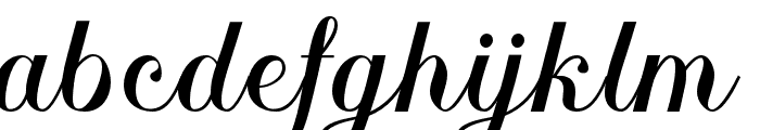 Netashia Script Font LOWERCASE
