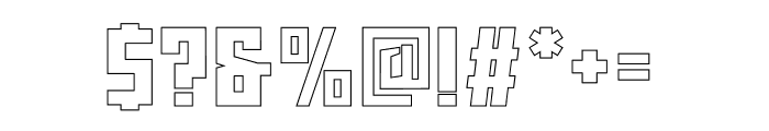 Neuborn Bold Hollow Font OTHER CHARS