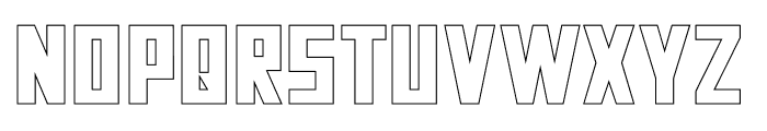 Neuborn Bold Hollow Font UPPERCASE
