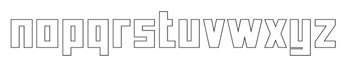 Neuborn Bold Hollow Font LOWERCASE