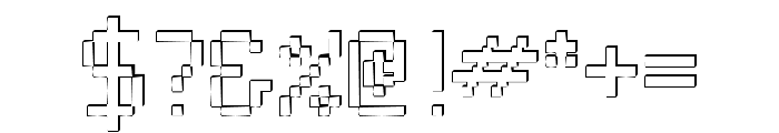 Neue Pixel Sans 3D Font OTHER CHARS