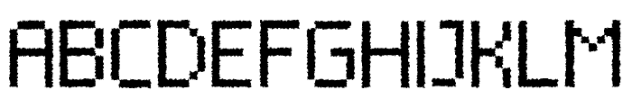 Neue Pixel Sans Distort Font UPPERCASE