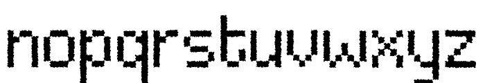 Neue Pixel Sans Distort Font LOWERCASE