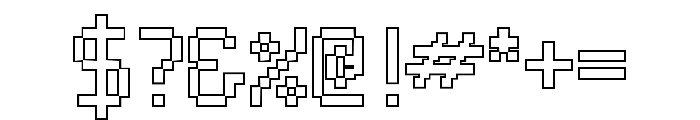 Neue Pixel Sans Outline Font OTHER CHARS