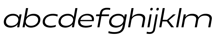 NeueRemanSans-ExpandedItalic Font LOWERCASE