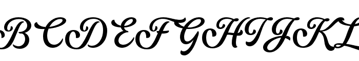 NeueYokarto-Italic Font UPPERCASE