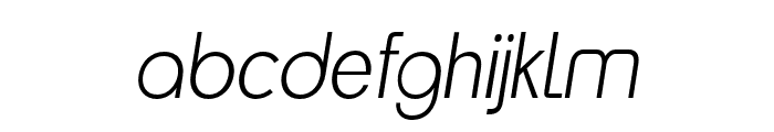 Neueral Thin Italic Font LOWERCASE
