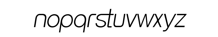 Neueral Thin Italic Font LOWERCASE