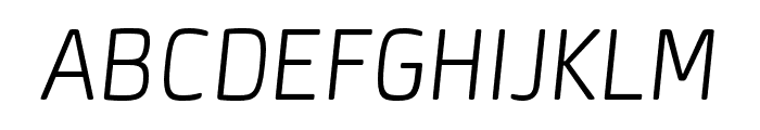 NeuronExtraLight-Italic Font UPPERCASE