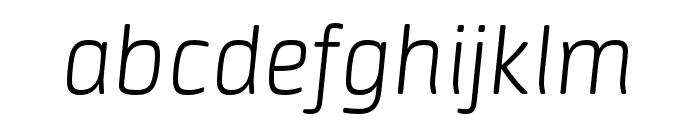 NeuronExtraLight-Italic Font LOWERCASE