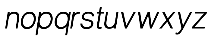 Neuvetica Italic Font LOWERCASE