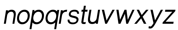 Neuvetica Medium Italic Font LOWERCASE