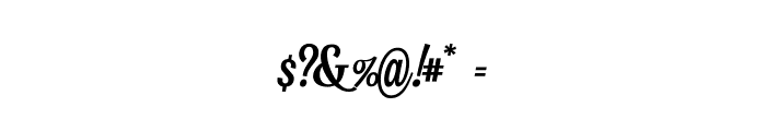 New Allea Script Font OTHER CHARS