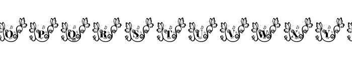 New Butterfly Garden Regular Font UPPERCASE