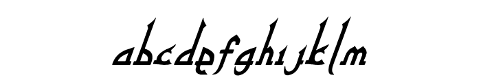 New Delhi Italic Font LOWERCASE