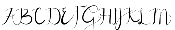 New GLADISH Script Font UPPERCASE