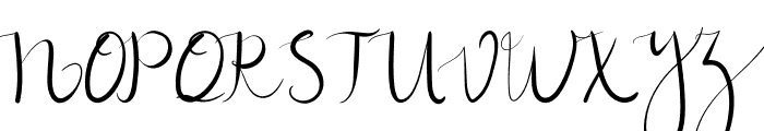 New GLADISH Script Font UPPERCASE