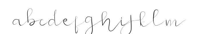 New GLADISH Script Font LOWERCASE