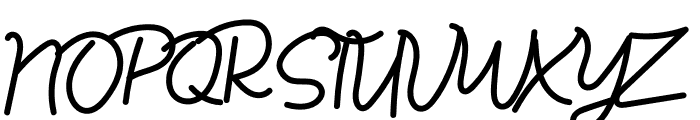 New Signatured Font UPPERCASE