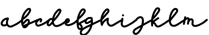 New Signatured Font LOWERCASE