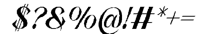 New Valley Italic Font OTHER CHARS