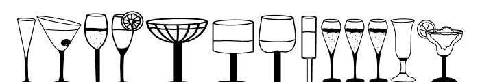 New Year Glass Font LOWERCASE