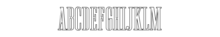 NewstonOutline-Regular Font UPPERCASE