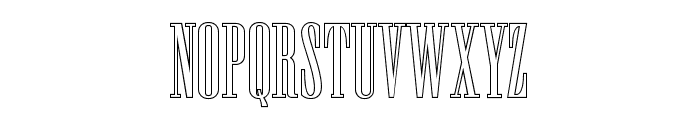 NewstonOutline-Regular Font UPPERCASE