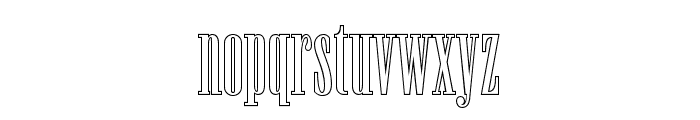 NewstonOutline-Regular Font LOWERCASE