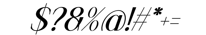 Nexila Italic Font OTHER CHARS