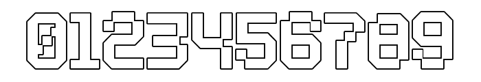 Nexmod-Outline Font OTHER CHARS