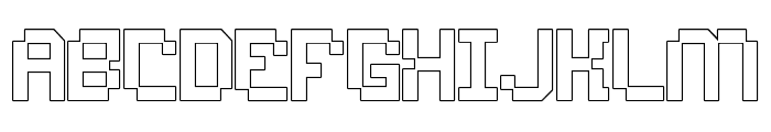 Nexmod-Outline Font UPPERCASE