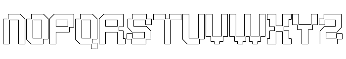 Nexmod-Outline Font UPPERCASE