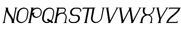 Neyagawa Italic Font UPPERCASE