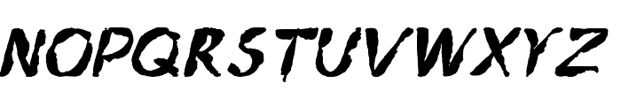 Ngabret-Italic Font LOWERCASE