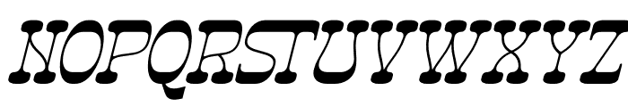 Ngarai Biscet Italic Font UPPERCASE