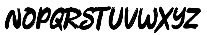 Nick Hustle Slant Regular Font UPPERCASE