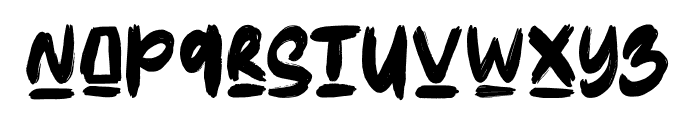 NickHustle-Regular Font LOWERCASE