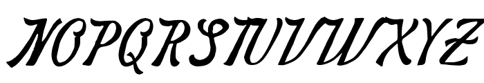 NickeryScript Font UPPERCASE