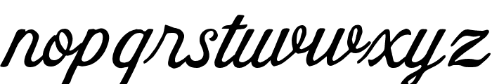 NickeryScript Font LOWERCASE