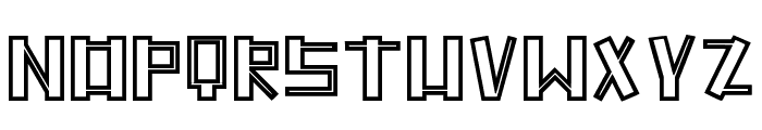 Nicotin Outline Regular Font LOWERCASE