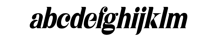 Niecher Condensed Italic Font LOWERCASE