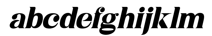 Niecher-Italic Font LOWERCASE