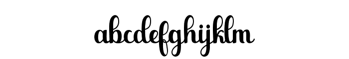 Nighfyla Script Font LOWERCASE