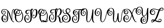 NighfylaScript Font UPPERCASE