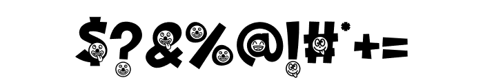 Night Clown Funny Font OTHER CHARS