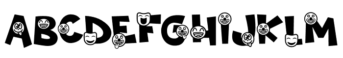 Night Clown Funny Font UPPERCASE