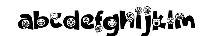 Night Clown Funny Font LOWERCASE