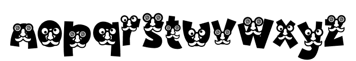 Night Clown Mask Font LOWERCASE